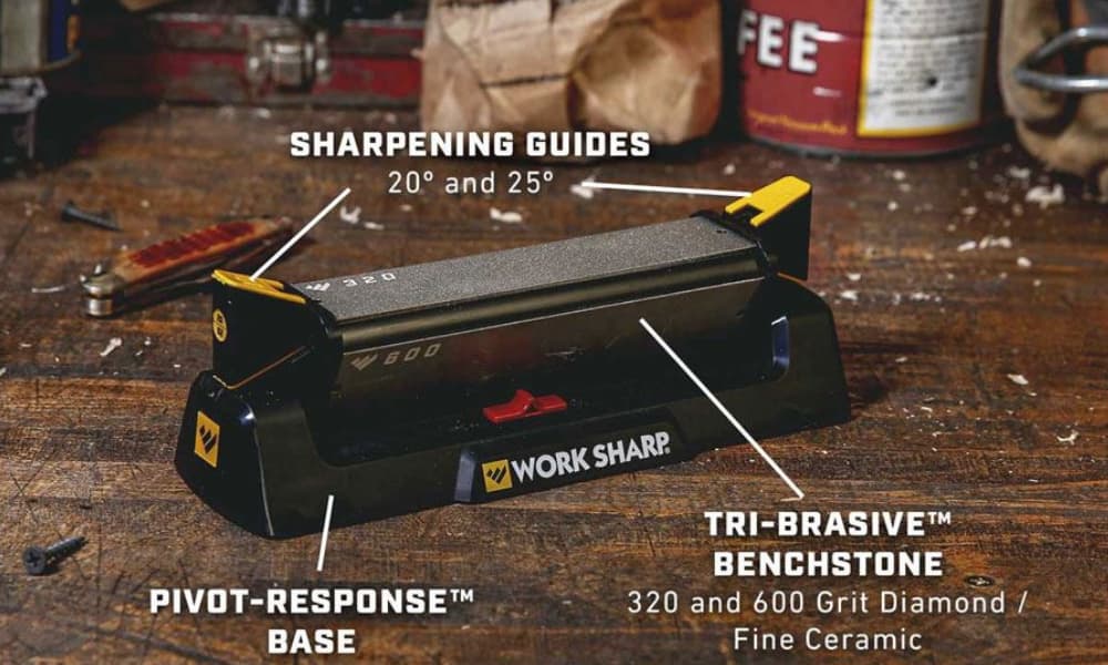 Work Sharp Affilatore Manuale Benchstone Knife Sharpener